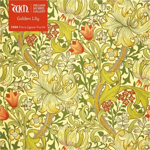 Puzzle 1000 Złote lilie William Morris, Flame Tree