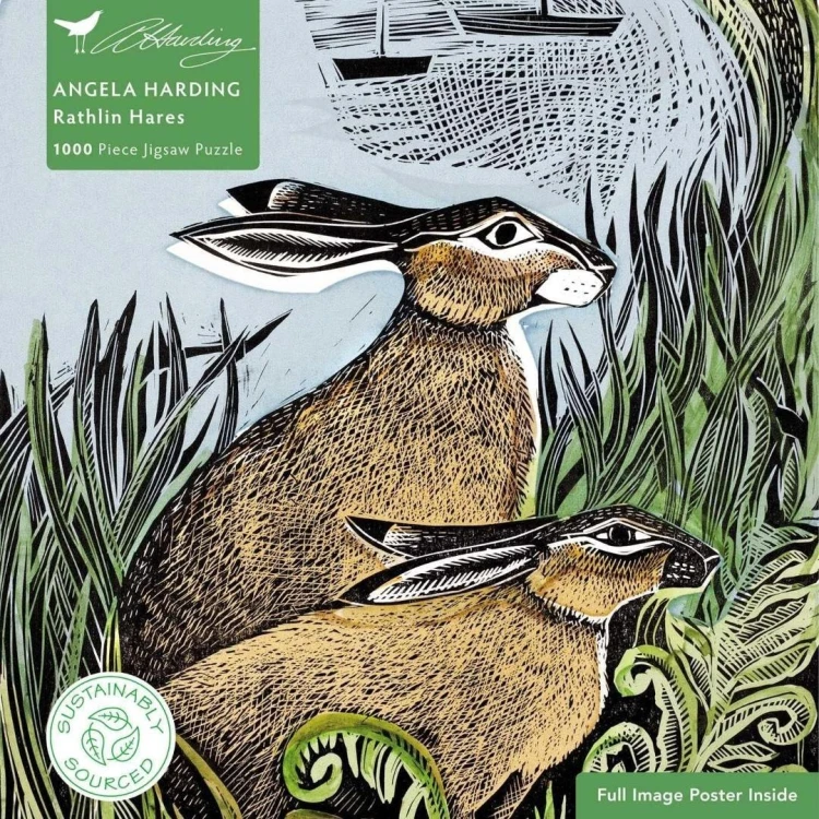 Puzzle 1000 Zające z Rathlin Angela Harding