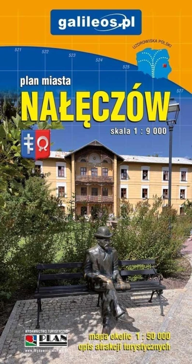 Plan miasta i mapa okolic - Nałęczów 1:9000 w.2026