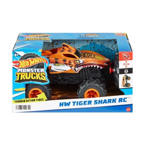 Hot Wheels Monster Trucks R/C Tiger Shark, Mattel