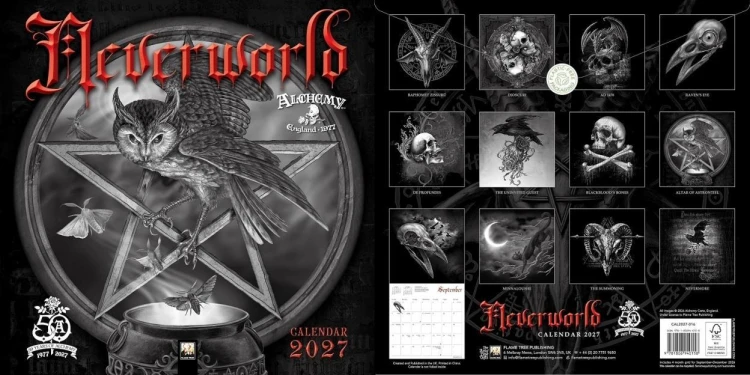 Kalendarz ścienny 2027 Neverworld Alchemy