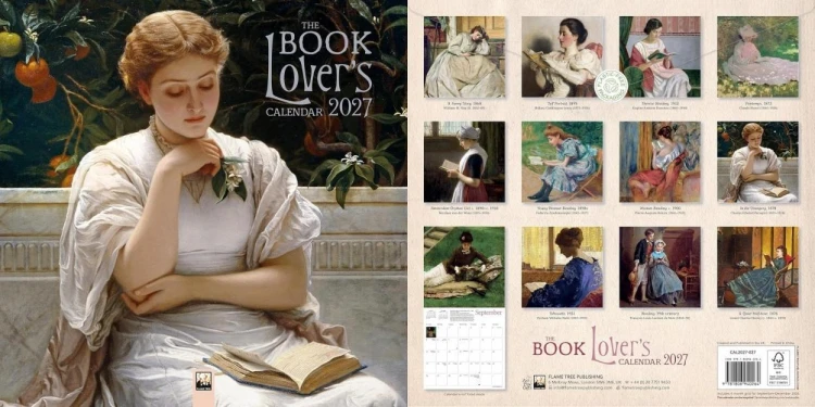 Kalendarz 2027 ścienny The Book Lover's