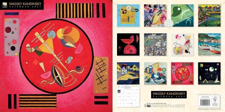Kalendarz 2027 ścienny kwadrat Wassily Kandinsky