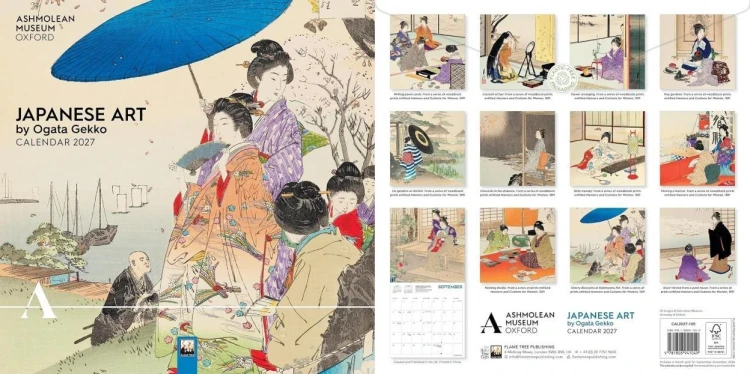 Kalendarz 2027 ścienny Japanese Art Ogata Gekko