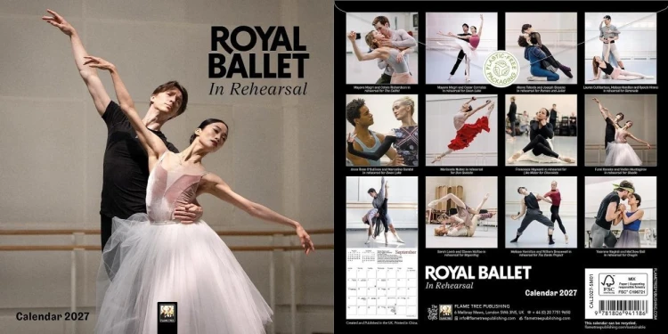 Kalendarz 2027 ścienny mini Royal Ballet Próby