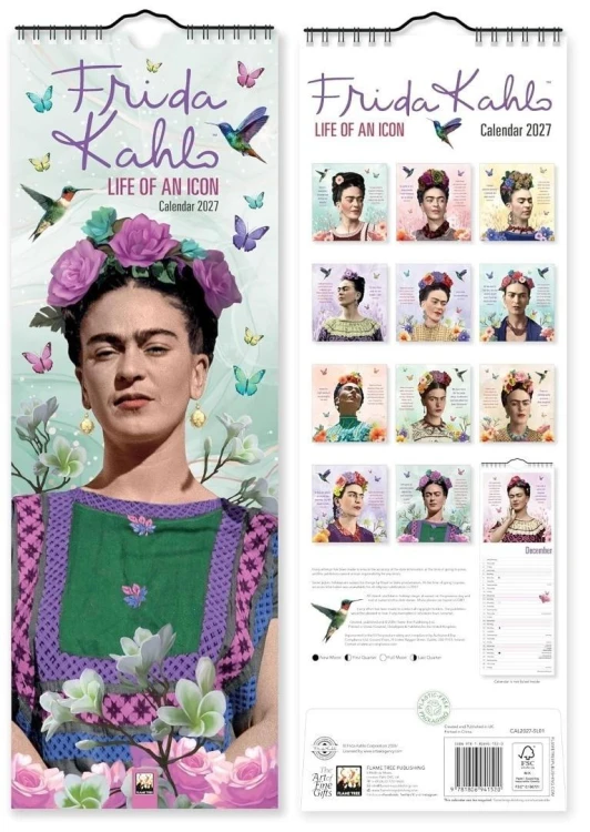 Kalendarz 2027 paskowy Frida Kahlo