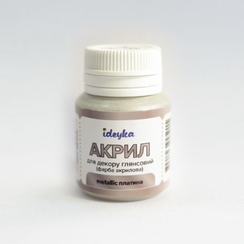 Farba akrylowa metaliczna Platinum 20ml, Ideyka