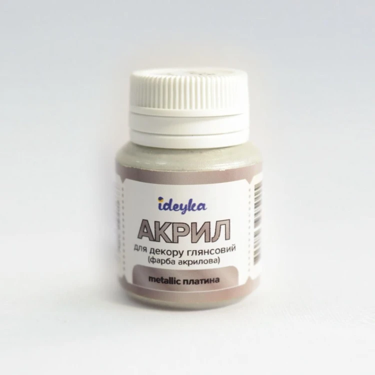 Farba akrylowa metaliczna Platinum 20ml, Ideyka