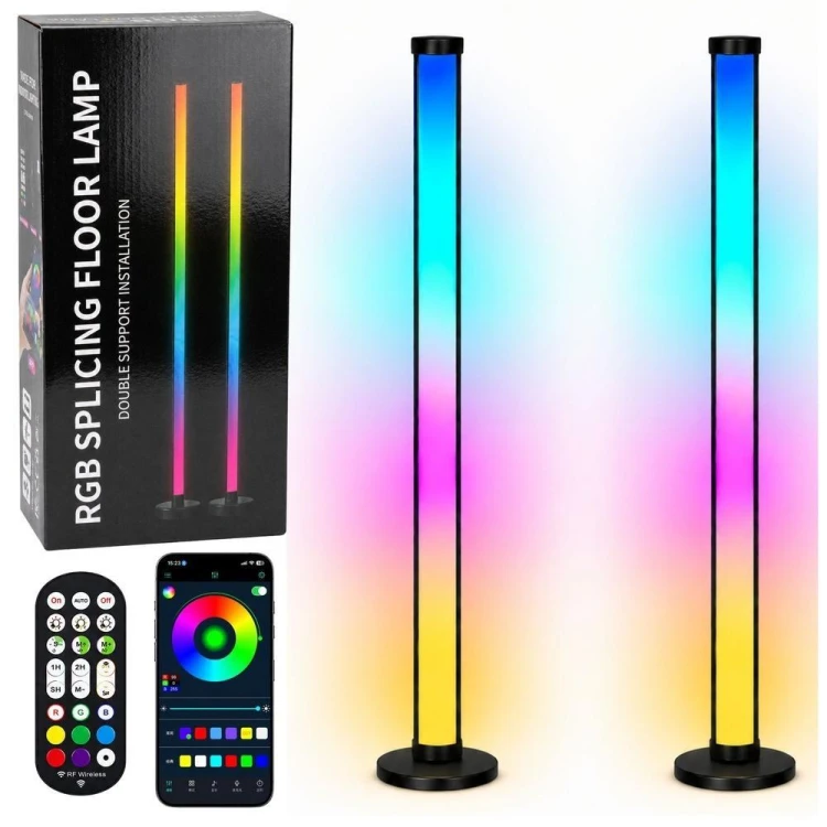 Lampy podłogowe Smart LED RGB pilot aplikacja