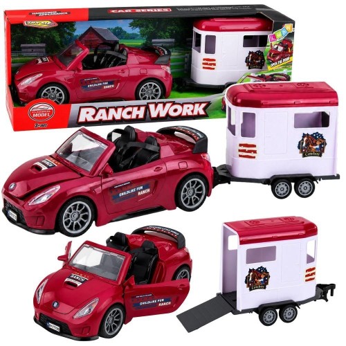 Kabriolet z przyczepą dla konia, Leantoys