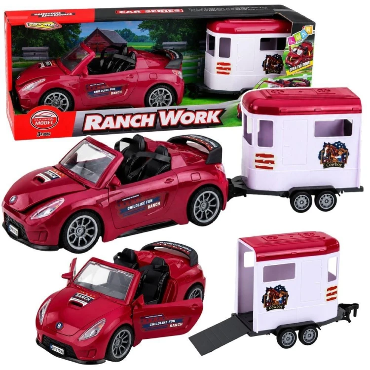 Kabriolet z przyczepą dla konia, Leantoys
