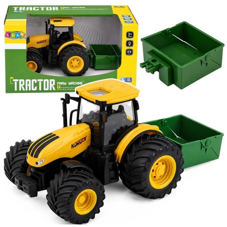 Traktor z rozsiewaczem nawozu 1:24, Leantoys