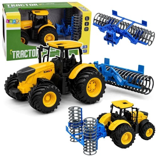 Traktor z wałem uprawowym 1:24, Leantoys