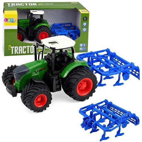 Traktor z kultywatorem agregat 1:24, Leantoys