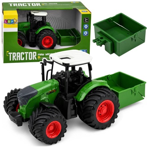 Traktor z rozsiewaczem nawozu 1:24, Leantoys