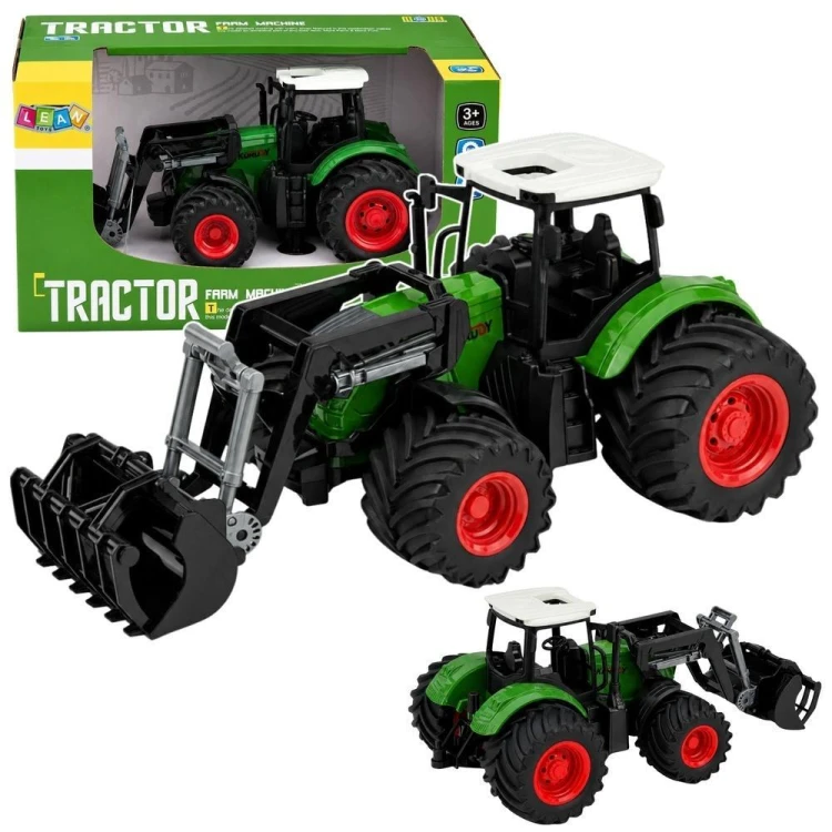 Traktor z ładowaczem czołowym 1:24, Leantoys