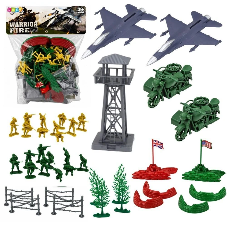 Zestaw Militarny 72 el, Leantoys