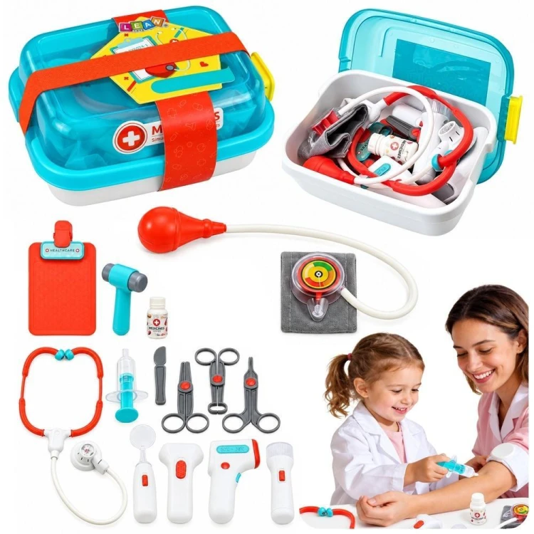Zestaw lekarski małego doktora 15 el, Leantoys