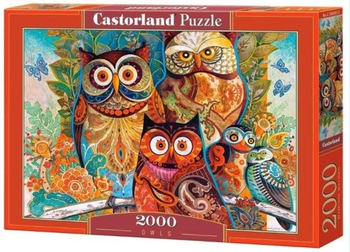 Puzzle 2000 Sowy CASTOR, Castorland
