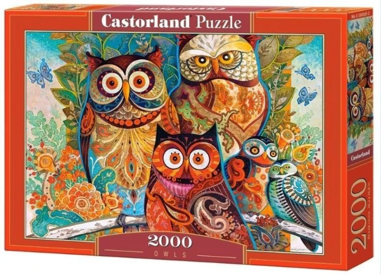 Puzzle 2000 Sowy CASTOR, Castorland