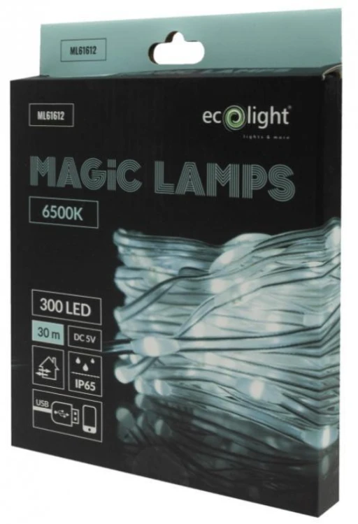 Magiczne lampki 300 led 6500K 30m DC5V
