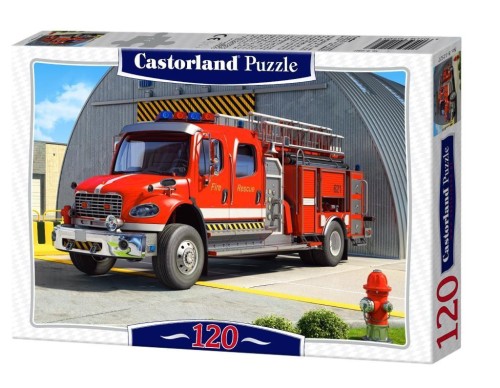 Puzzle 120 Wóz strażacki CASTOR, Castorland