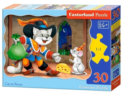 Puzzle 30 Cat in Boots CASTOR, Castorland