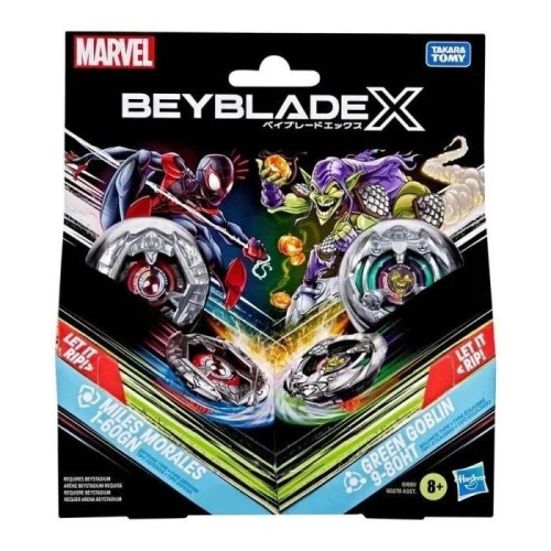 Beyblade X Marvel Miles Morales vs Green Goblin