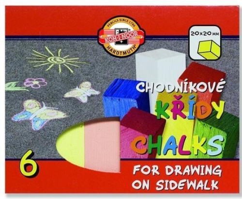 Kreda chodnikowa 6 kolorów, Koh-I-Noor