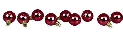 Bombki mini bordowe 9szt
