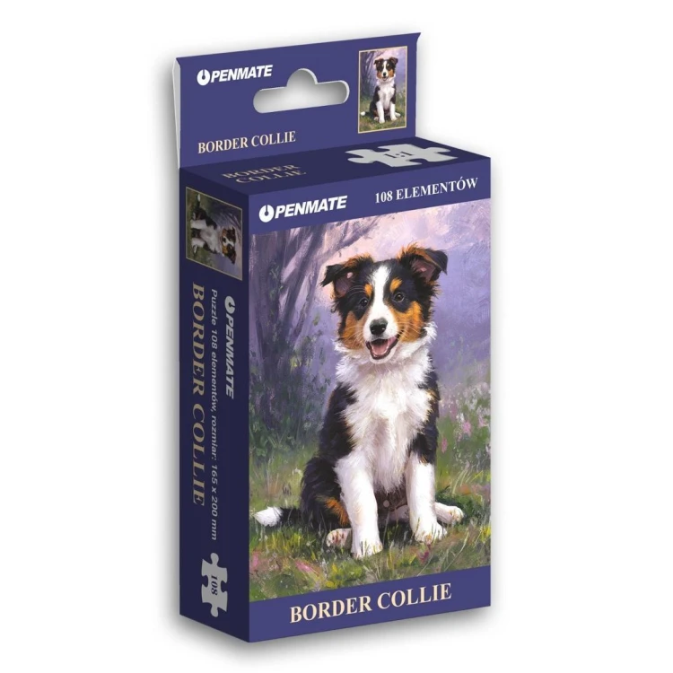 Puzzle 108 mini Dog Garden Border Collie, Penmate