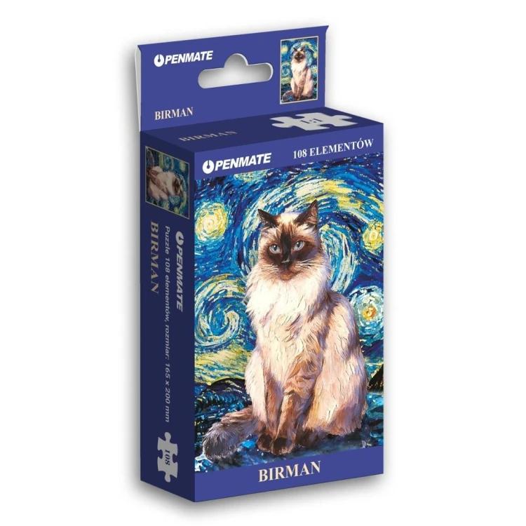Puzzle 108 mini Starry Night Birman, Penmate