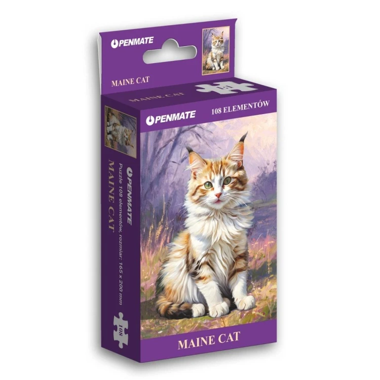 Puzzle 108 mini Elegant Cat Maine Cat, Penmate