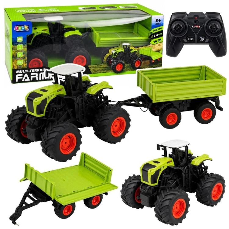 Traktor z przyczepą wywrotką R/C 1:16, Leantoys