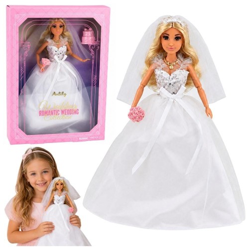 Lalka Anlily w sukni ślubnej, Leantoys