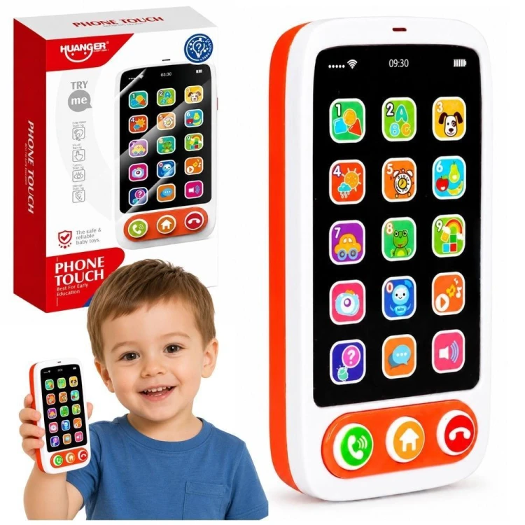Smartfon dziecięcy edukacyjny dzwięki światła