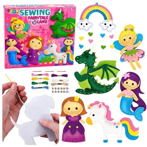 Pluszaki do szycia filcowe 6szt, Leantoys