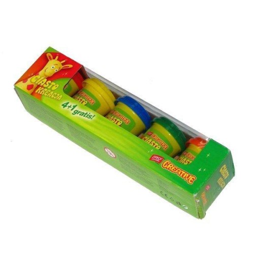 Ciasto - kubki 4+1 gratis masa plastyczna EASY