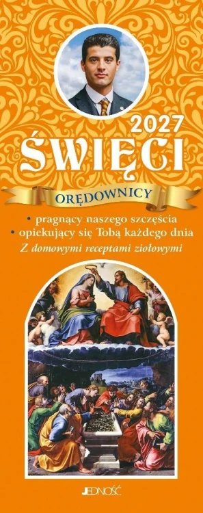 Kalendarz 2027 zdzierak Święci orędownicy