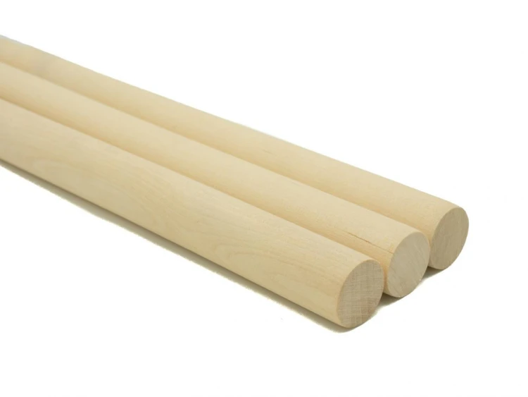 Drążek drewniany naturalny 22mmx30cm 3szt, Aliga