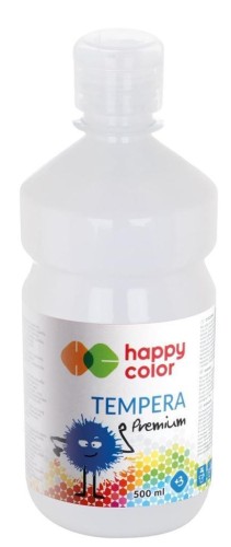 Farba tempera Premium 500ml biała HAPPY COLOR, GDD