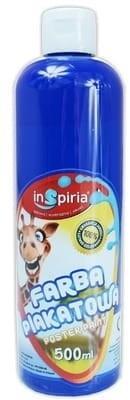 Farba plakatowa ciemnoniebieska 500ml, InSpiria