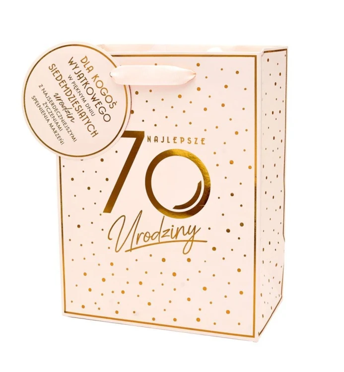 Torba Urodziny 70 Elite A5, Kukartka