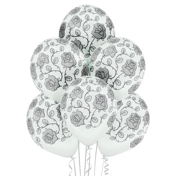 Balony róże 30cm 6szt