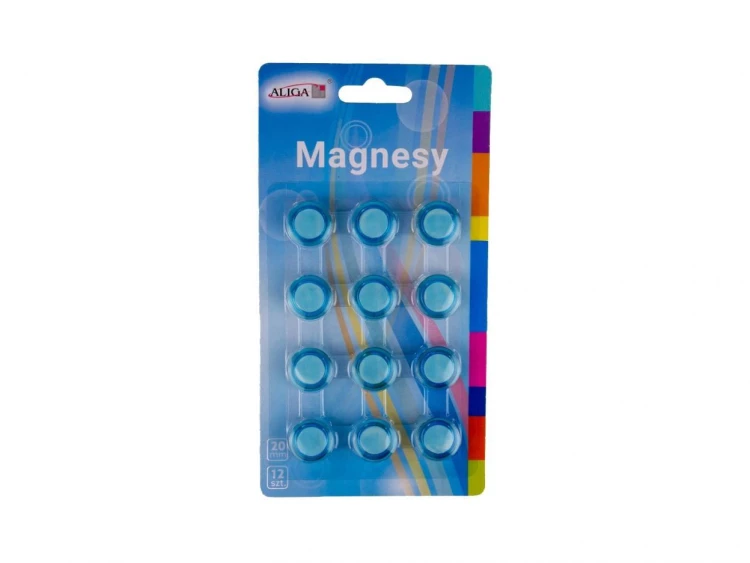 Magnesy 2cm 12szt, Aliga