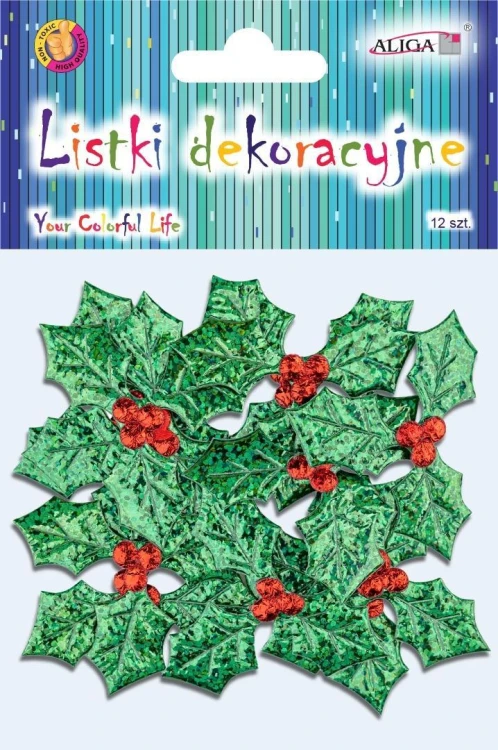 Listki dekoracyjne 4,5cm 12szt, Aliga