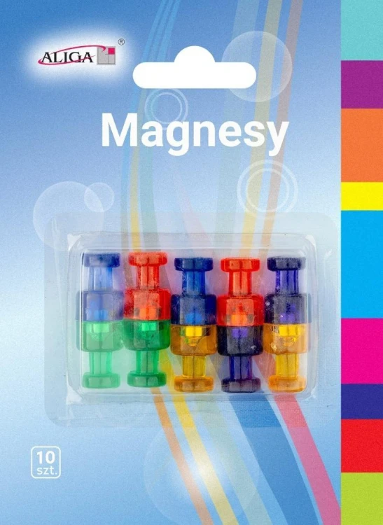 Magnesy 1,2x1,8cm 10szt, Aliga