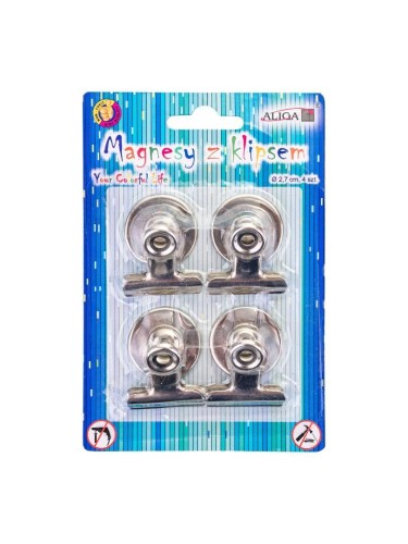 Magnesy z klipsem 4szt, Aliga