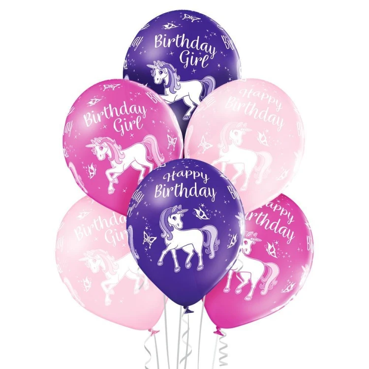Balony dla dziewczynki 30cm 6szt