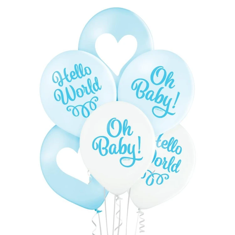 Balony dla chłopca 30cm 6szt